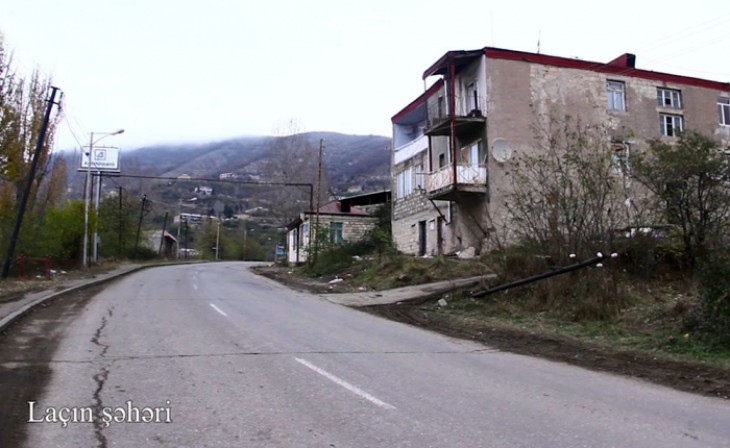 Laçın şəhərinin görüntüləri - 