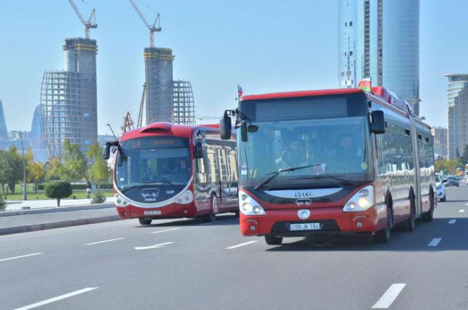 Ekspres xətlər &uuml;zrə avtobusların fəaliyyəti 