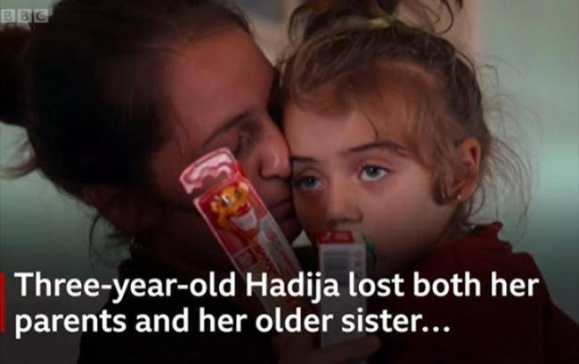“BBC”nin Gəncədə ailəsini itirən 3 yaşlı Xədicə ilə bağlı reportajı -