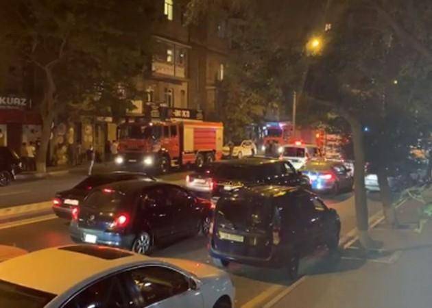 Bakıda güclü yanğın başladı: