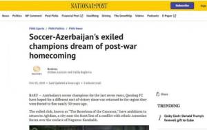 Kanadanın “National Post” qəzeti “Qarabağ”dan yazdı