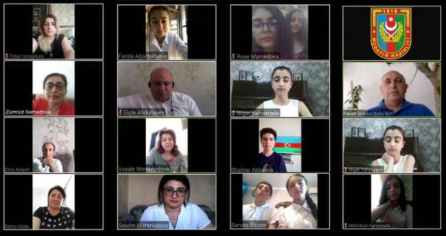 Hərbi-vətənpərvərlik m&ouml;vzusunda onlayn tədbir ke&ccedil;irilib