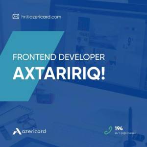 Frontend developer vakansiyası Xəbər şəkili
