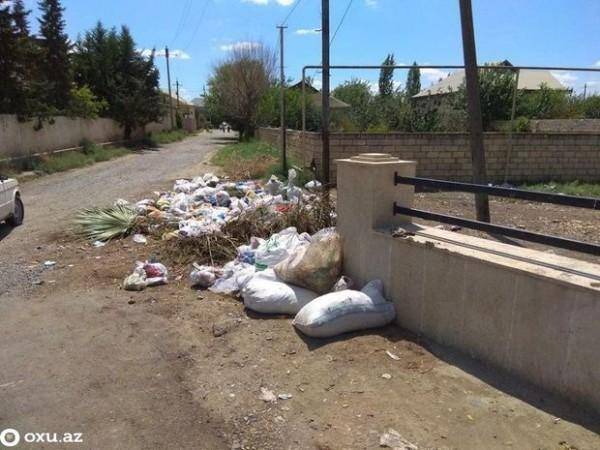 Azərbaycanda zibillər Mübariz İbrahimovun adını daşıyan küçəyə atılır