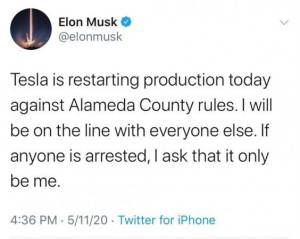 ŞOK! Elon Musk: &quot;Əgər kimisə həbs edəcəksizsə, 1-ci məni həbs edin&quot; Xəbər şəkili