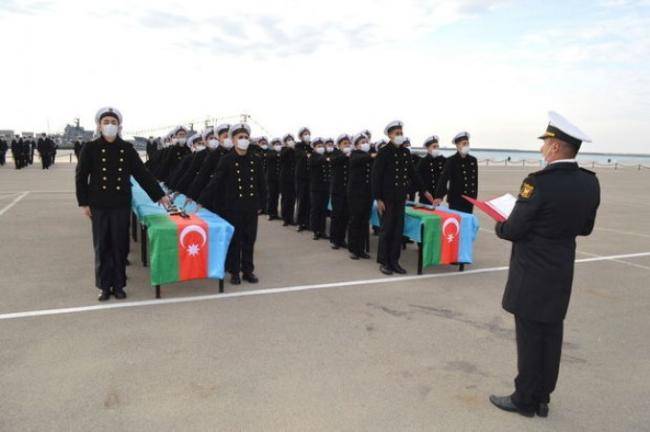 Hərbi Dəniz Qüvvələrində andiçmə mərasimi keçirildi