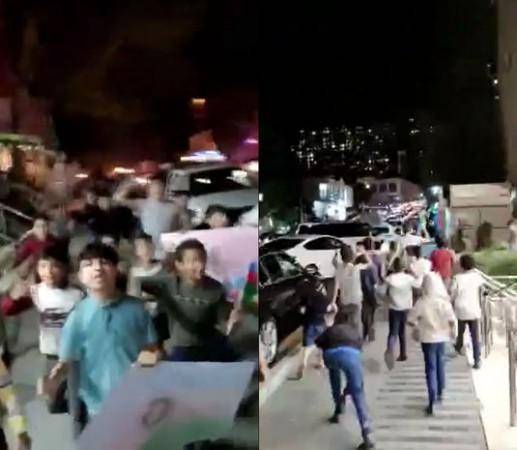 Bakıda uşaqlardan əsgərlərə dəstək yürüşü -