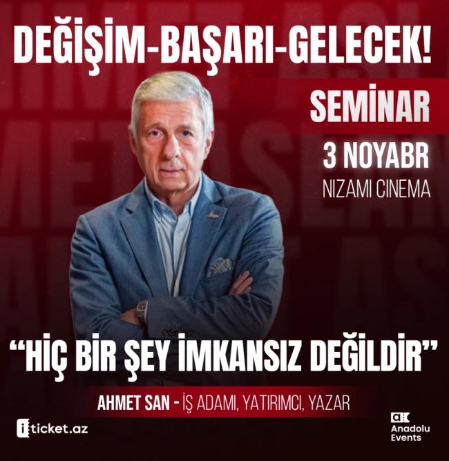 Değişim, Başarı , Gelecek  seminarı : “Hiç Bir Şey İmkansız Değildir.  ”