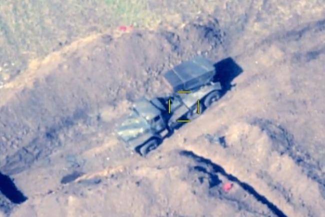 Düşmənin artilleriya batareyası məhv edildi -