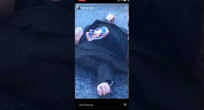 Polis canlı yayımda vətəndaşı güllələdi -18+ VİDEO