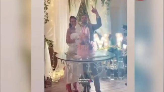 Hadı Rəcəblinin nəvəsinin nikah mərasiminin görüntüləri yayıldı -