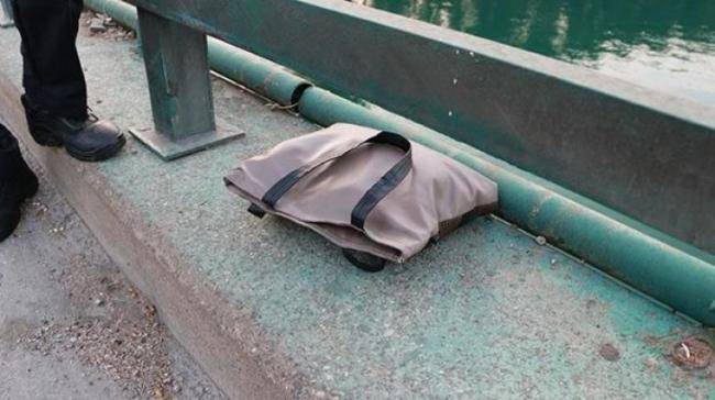 Yol kənarındakı çantadan şübhələndi: