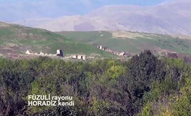 İşğaldan azad edilən Horadizdən görüntülər -