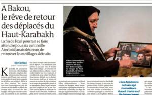 Fransanın “Le Monde” qəzeti azərbaycanlı köçkünlərdən yazıb Xəbər şəkili