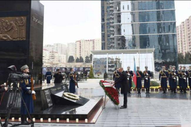 Prezident "Ana harayı" abidəsini ziyarət etdi