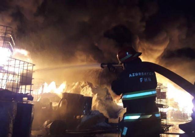 Yanğın yerindən yeni görüntülər -