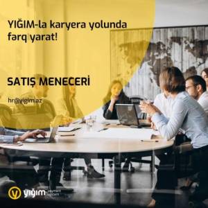 Satış Meneceri vakansiyası Xəbər şəkili