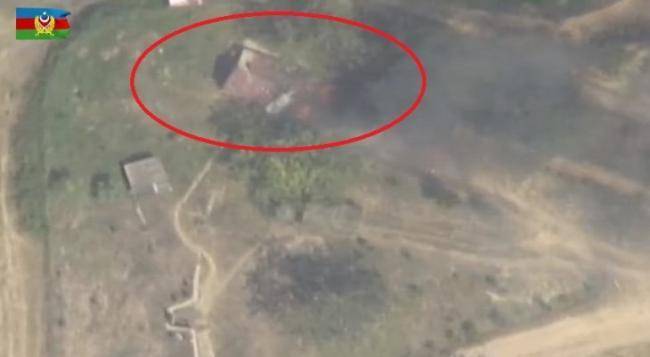 D&uuml;şmənə məxsus kazarma belə məhv edildi - 