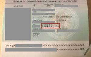 Qarabağ ermənisinin pasportunda doğum yeri Azərbaycan yazıldı Xəbər şəkili