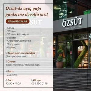 Özsüt'də açıq qapı günlərinə dəvətlisiniz! Xəbər şəkili