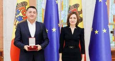 Moldova Prezidenti Azərbaycanın diaspor rəhbərini təltif etdi