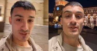 Bakıdan İrəvana gedən gənc Ermənistanı qarışdırdı -  VİDEO