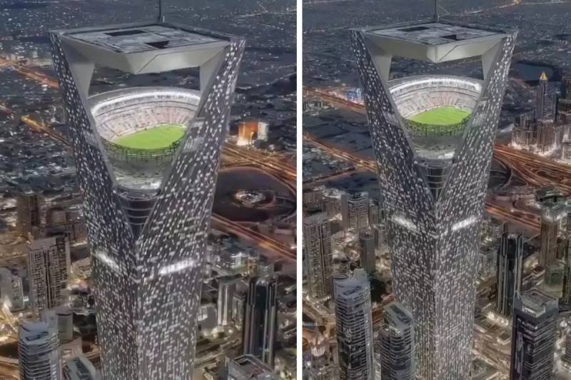 Səudiyyə Ərəbistanı 350 Metr Hündürlükdə NEOM Göylər Stadionu Layihəsini Təqdim Etdi