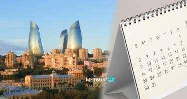 2025-ci ilin bayram günləri müəyyən edildi