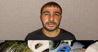 Biləsuvarda narkokuryer yaxalandı -FOTO