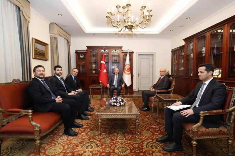 TBMM Sədri Numan Kurtulmuş TÜRKPA Baş Katibi Ramil Həsəni və Heyəti Qəbul Etdi Xəbər şəkili