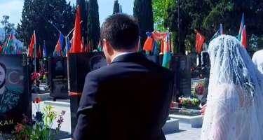 Şəhid qardaşı şəhid bacısı ilə evləndi - FOTO