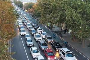 Paytaxtın bir çox yollarında nəqliyyatın sıxlığı yaranıb Xəbər şəkili