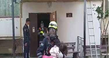 Xırdalanda güclü yanğın oldu, sakinlər təxliyə edildi -VİDEO