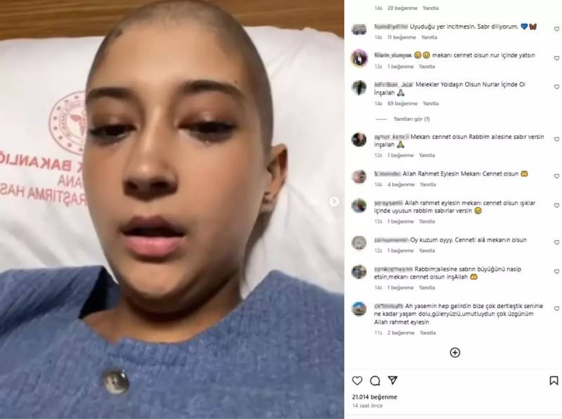 Lösemiyadan Əziyyət Çəkən 19 Yaşlı Yasemin Nenni Vəfat Etdi - Vida Mahnısı Sosial Mediada Yayıldı