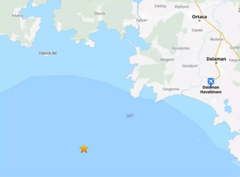 Aralıq Dənizində 4.5 Bal Gücündə Zəlzələ: Muğlanın Ortaca Sahillərində Təkanlar Hiss Edildi Xəbər şəkili