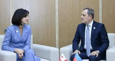 Ceyhun Bayramov Maka Boçorişvili ilə görüşdü