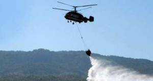 Bu rayonda güclü yanğın başladı, helikopterlər cəlb olundu Xəbər şəkili