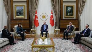 Prezident Ərdoğan DEM Partiyasının Nümayəndə Heyəti ilə Görüşdü Xəbər şəkili