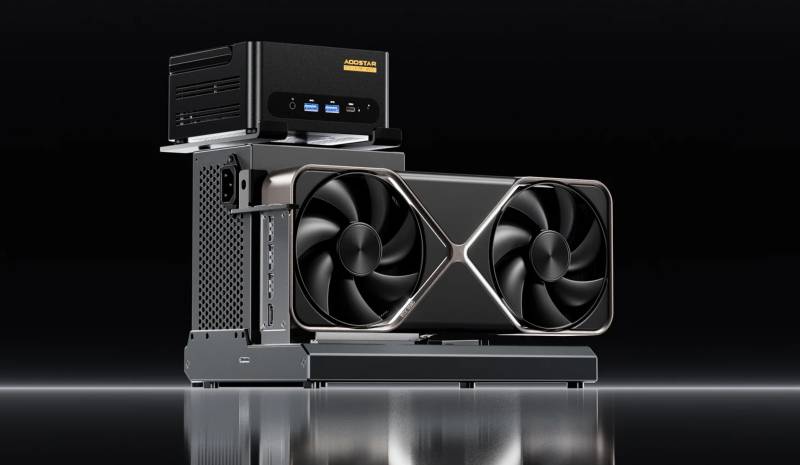 Aoostar EG01 Qlobal Bazarda: OCuLink və Mini-PC üçün İnteqrasiya Edilmiş Dayaqla Güclü eGPU Həlli