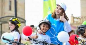 Leyla Əliyevanın təşəbbüsü ilə uşaqlara velosipedlər hədiyyə olunub - FOTO