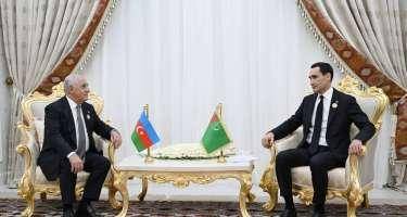 Türkmənistan Prezidenti Azərbaycanın Baş nazirini qəbul etdi
