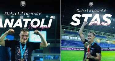 "Sabah" iki futbolçusu ilə müqaviləni uzatdı