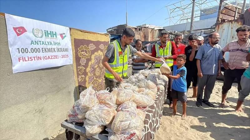 İHH-nın Antalya Şöbəsi Qəzzadakı Ehtiyac Sahiplərinə 100 Min Çörək Payladı