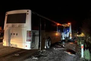 Türkiyədə iki sərnişin avtobusu toqquşub, 12 nəfər xəsarət alıb Xəbər şəkili