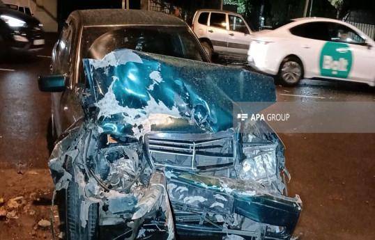 Gəncədə qəza baş verib, 3 nəfər xəsarət alıb - FOTO