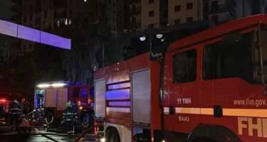 Bakıda məktəbdə yanğın başladı