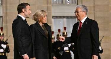 Makron və Tokayev Cənubi Qafqazı müzakirə etdi