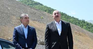 İlham Əliyev və Berdiməhəmmədov Şuşada - FOTO