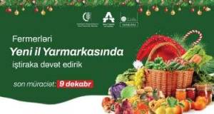“Kənddən Şəhərə” Yeni il yarmarkasında iştirak üçün qeydiyyat başladı Xəbər şəkili