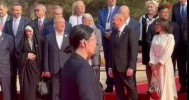 İlham Əliyevlə Pezeşkian arasında səmimi dialoq - VİDEO